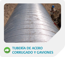 tuberia de acero corrugado y gaviones